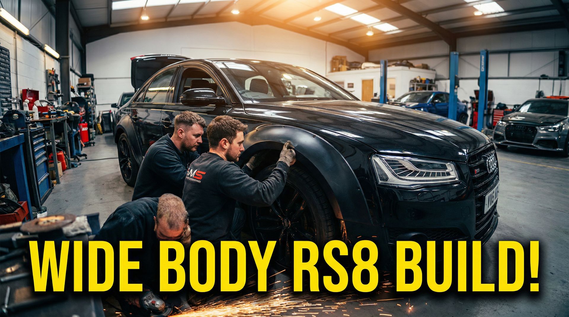 动漫改装视频演示-宽体套件安装教程