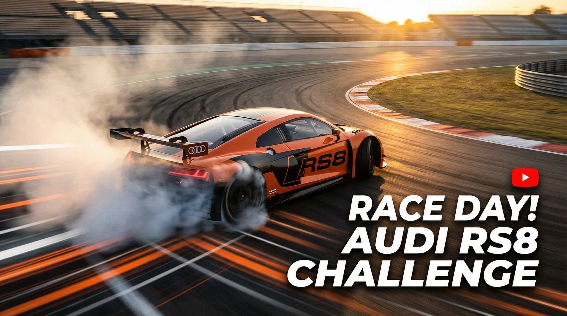 动漫跑车视频-改装RS8赛道漂移挑战